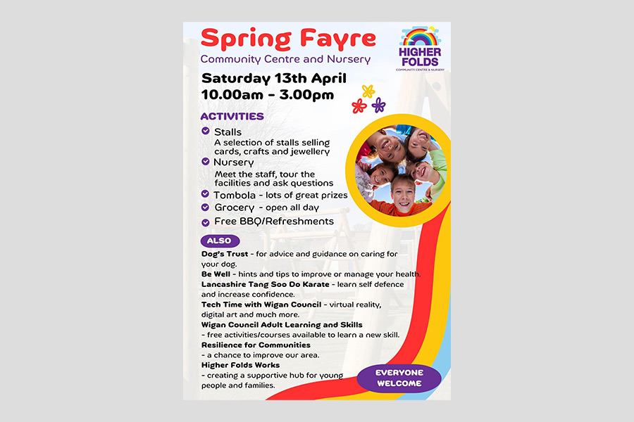 Spring Fayre Saturday 13th April: 10.00 – 15.00